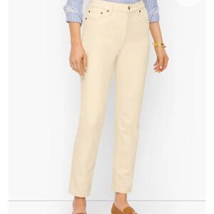 Talbots Women's Modern Ankle Jeans in Cream